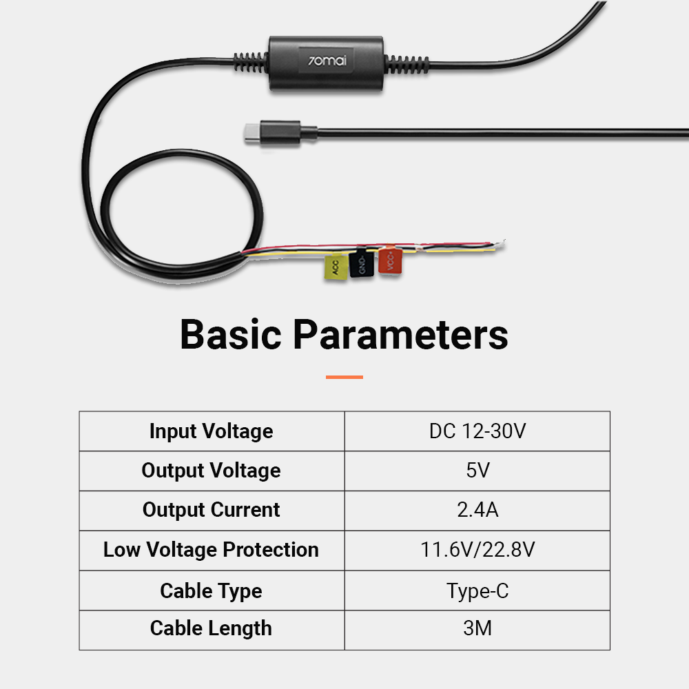70mai Hard Wire Fuse Kit Type-C (UP03)