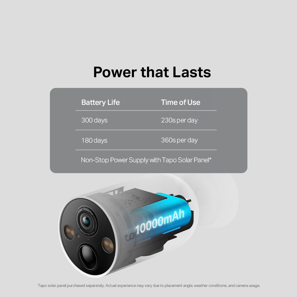 Tapo TC85 Outdoor Smart Wire-Free Security Camera
