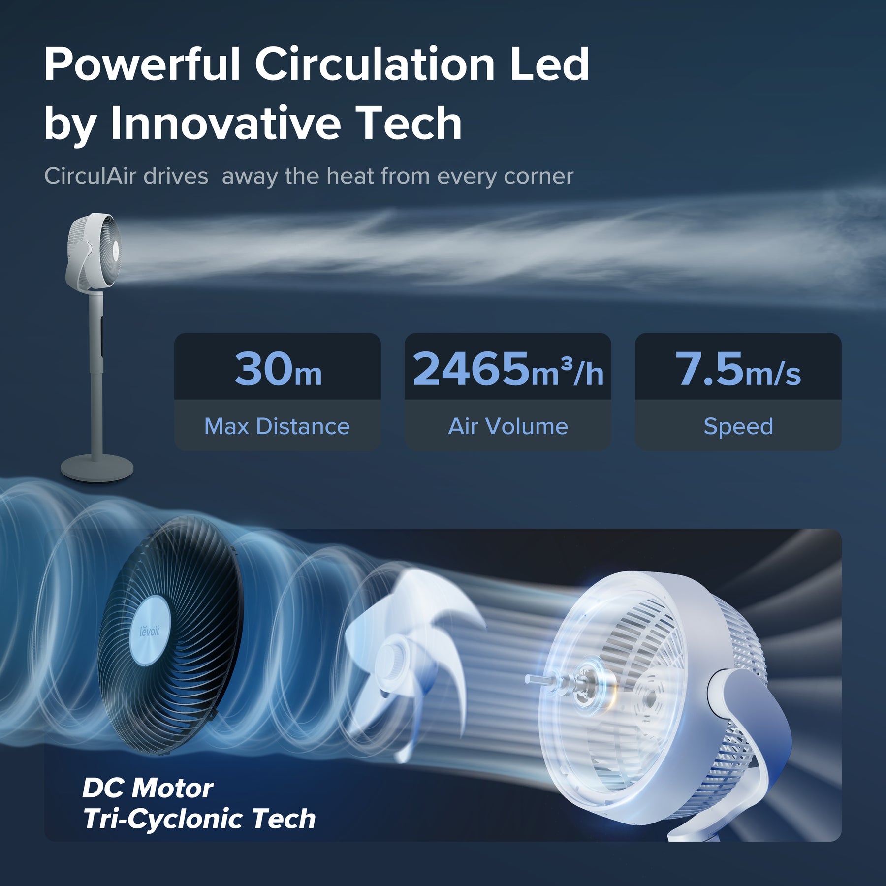 Levoit Pedestal Circulation Fan