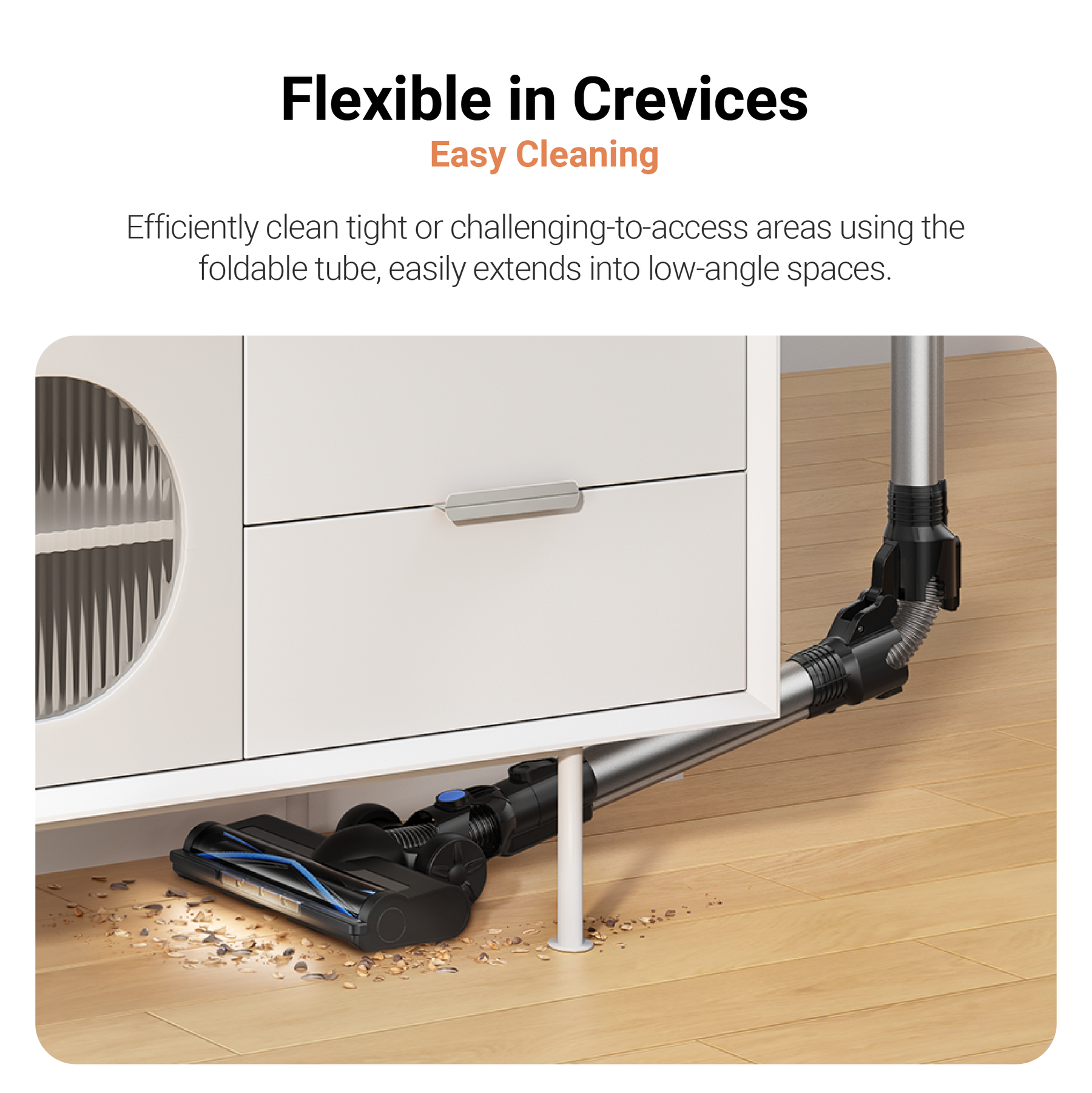 【2 Years Warranty】MOVA J10 Cordless Stick Vacuum | LED Light | Ultra Lightweight | 97% Filtration | Flexible Cleaning