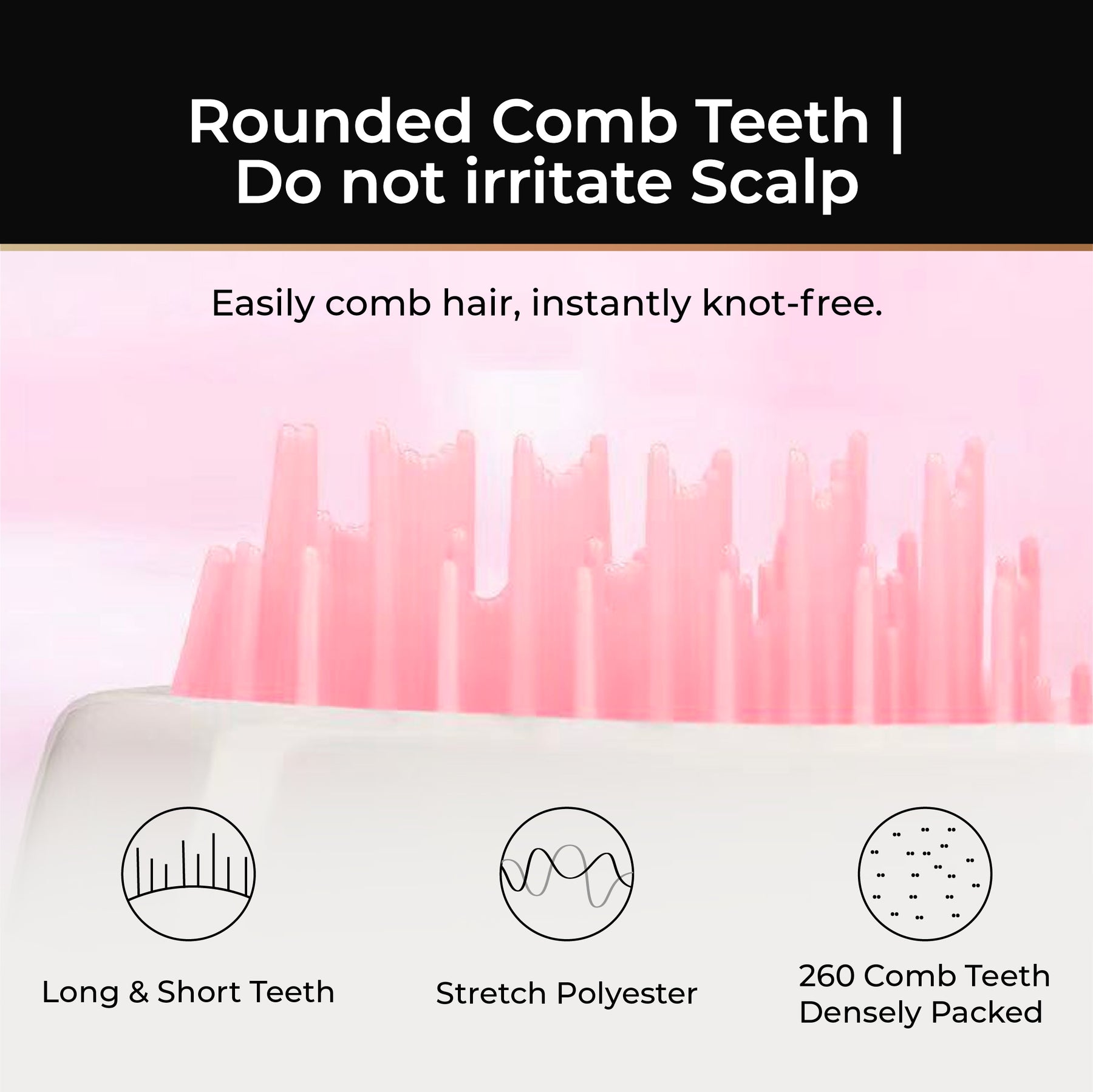 Dreame Hair Comb | Hair Dryer Comb | Reduce Frizz | Prevent Hair Loss | Fashionable | Trendy Smoothing Combs