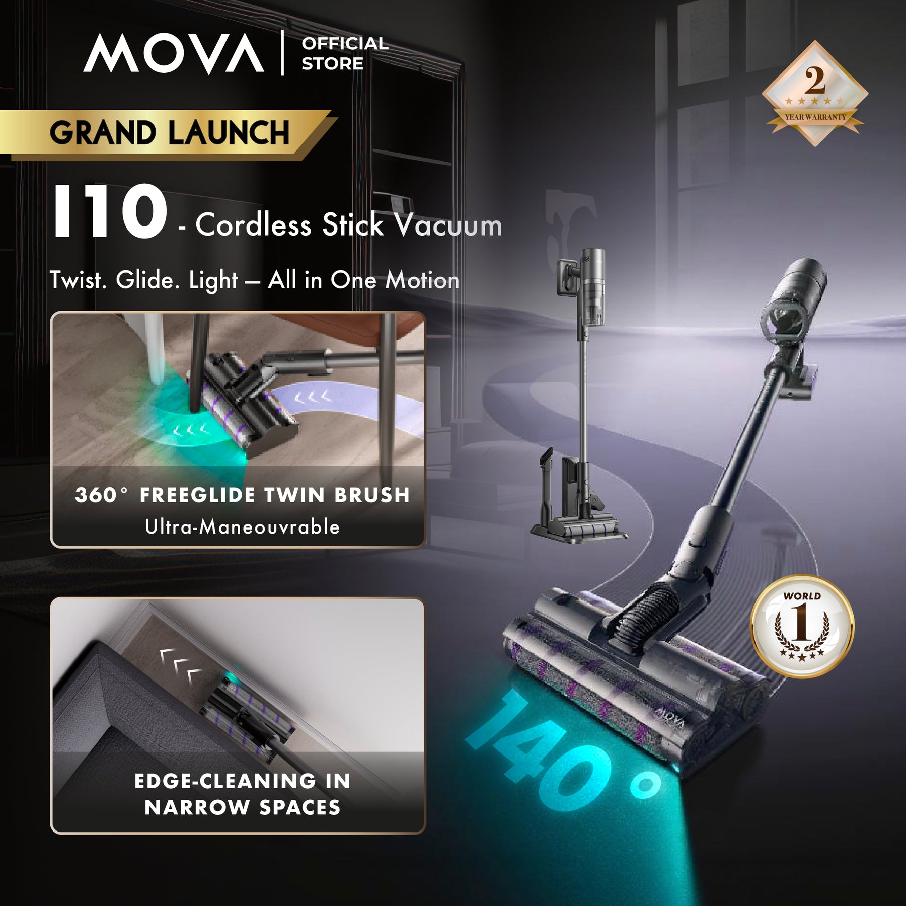 Mova I10 Cordless Vacuum Cleaner