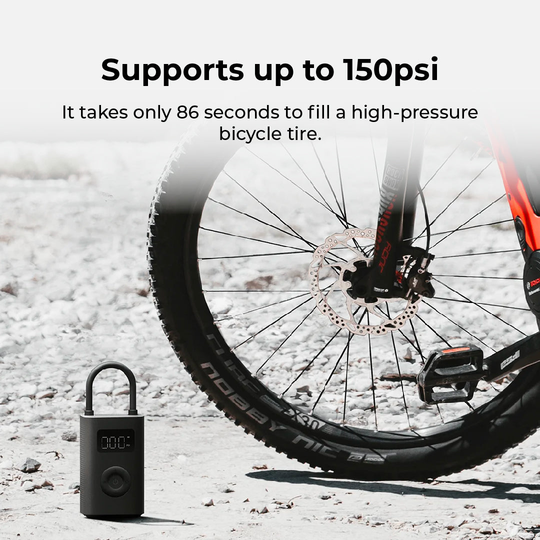 【NEW UPGRADED】Xiaomi Air Pump 2 Air Compressor | 25% Fast Tire Inflation | Reinflate 10 Tires | Six Preset Modes