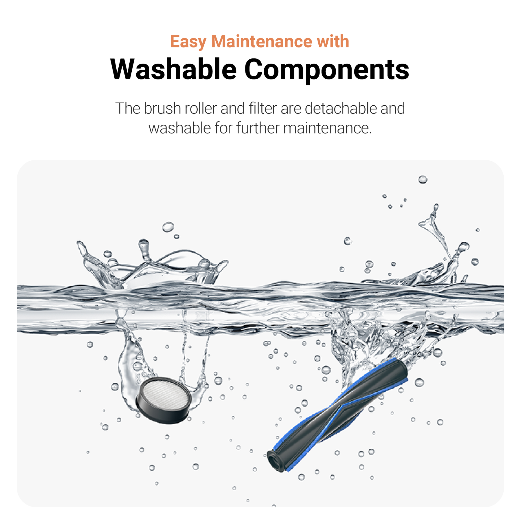 【2 Years Warranty】MOVA J10 Cordless Stick Vacuum | LED Light | Ultra Lightweight | 97% Filtration | Flexible Cleaning
