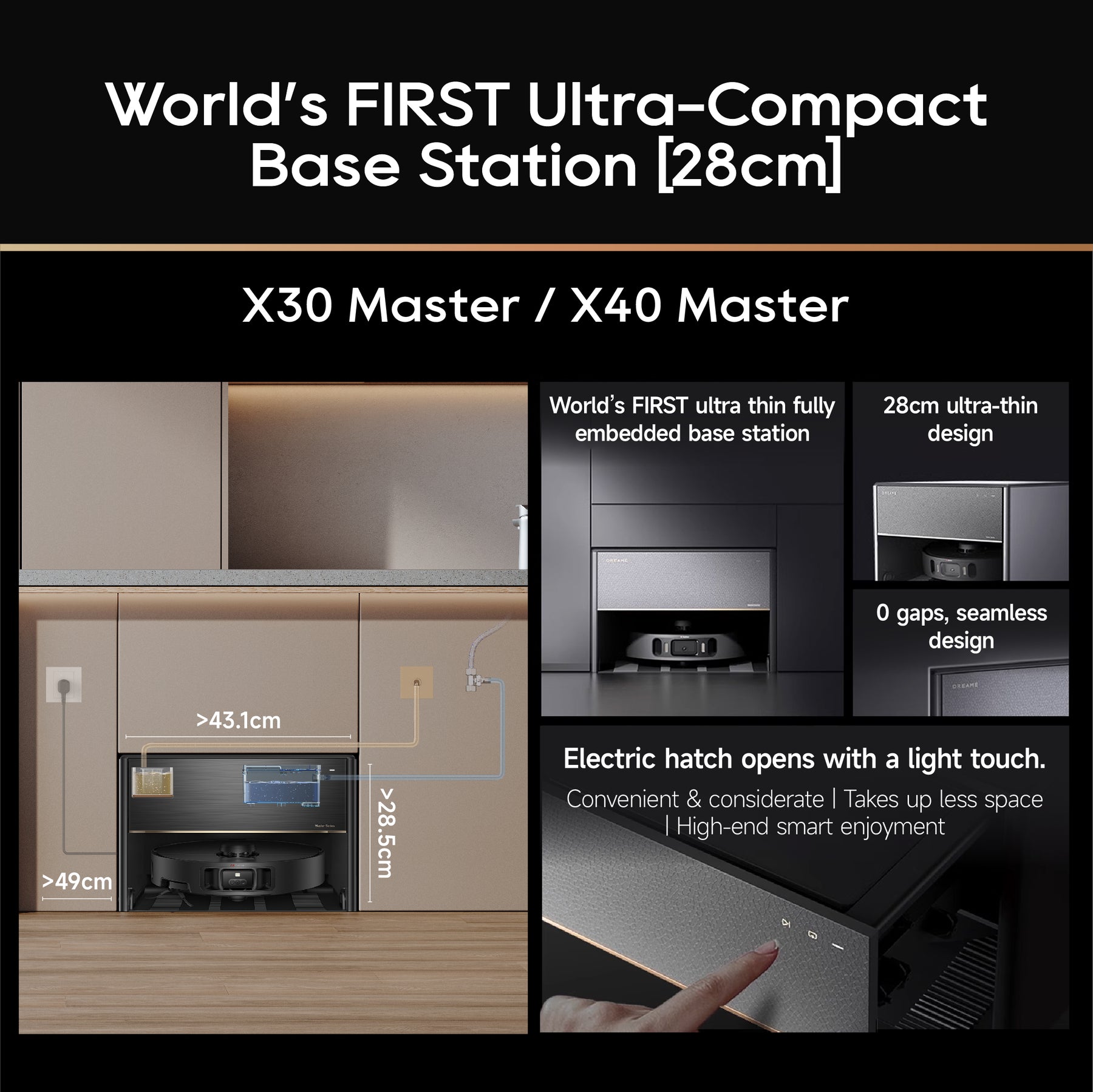 ãGRAND LAUNCHãDreame X40 Ultra / X40 Master Robot Vacuum | Side Brush Extend & Lift | MopExtend RoboSwing 3.0