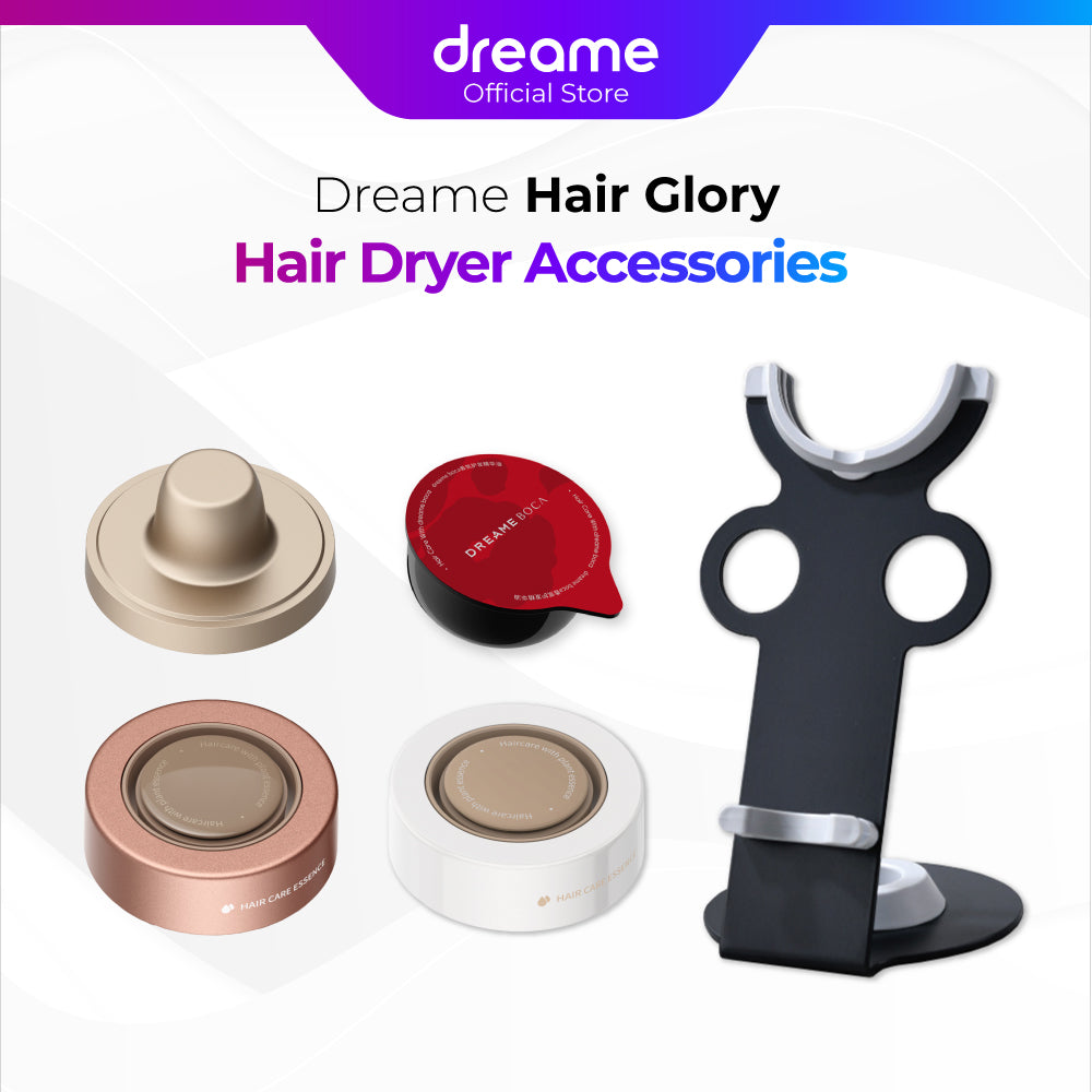 Dreame Hair Glory / Glory Pro Dryer Accessories | Magnetic Wall Mount Bracket | Essence Bomb | Essence Nozzle Set