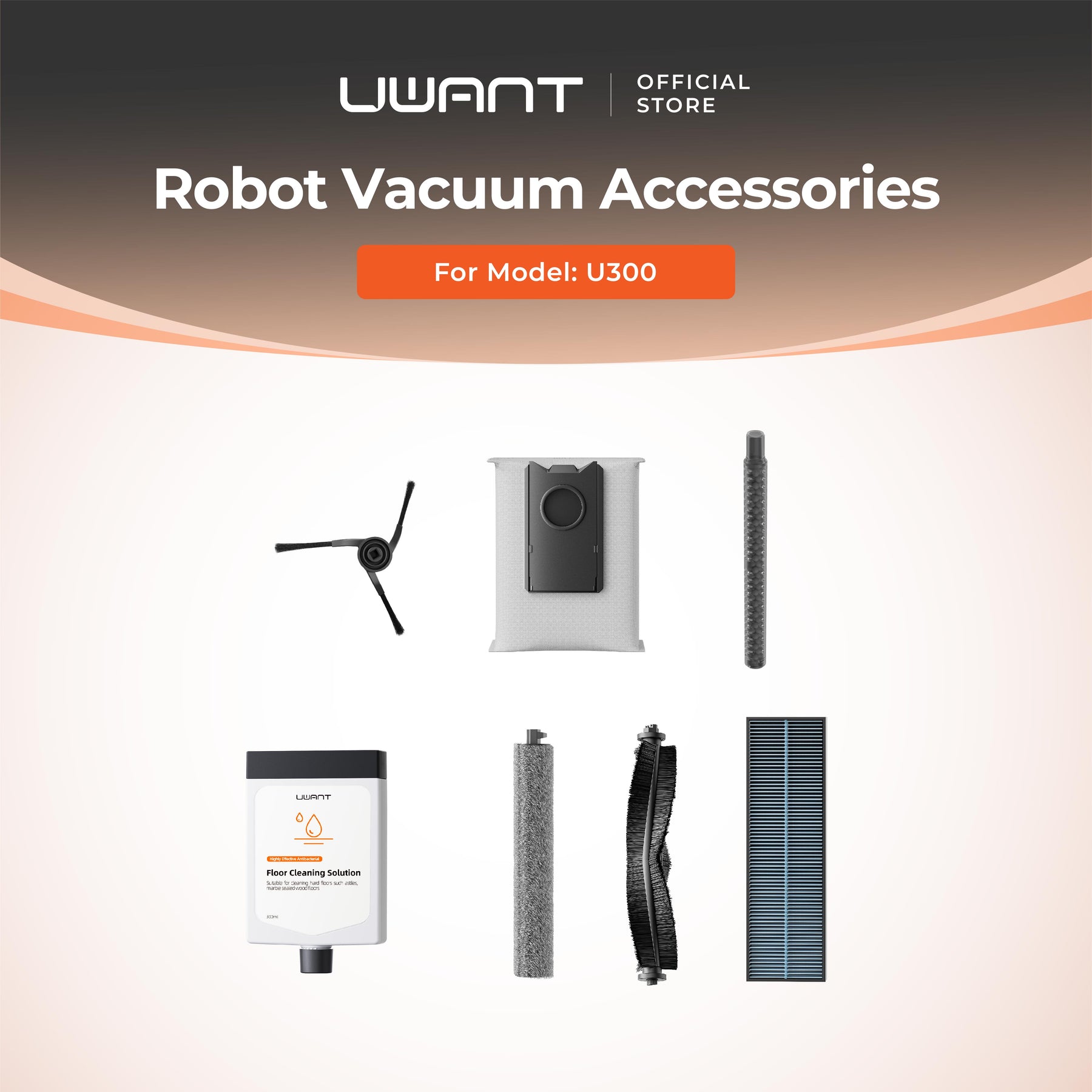 Uwant U300 Robot Vacuum Cleaner Accessories