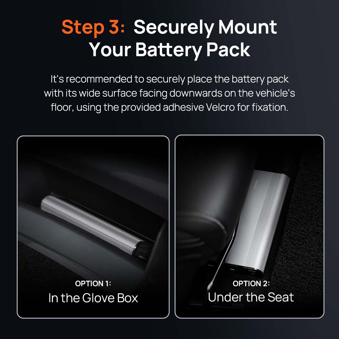 70mai External Battery Pack | Easy Plug & Play | Car Battery Saver & Protection