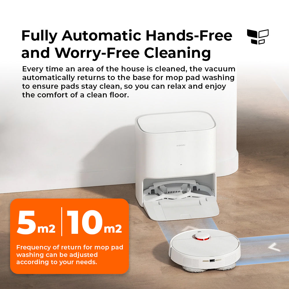 Xiaomi Robot Vacuum X20 | Hands-free Cleaning | LDS Laser Navigation | 5000PA Powerful Suction Sweep & Vibration Mopping