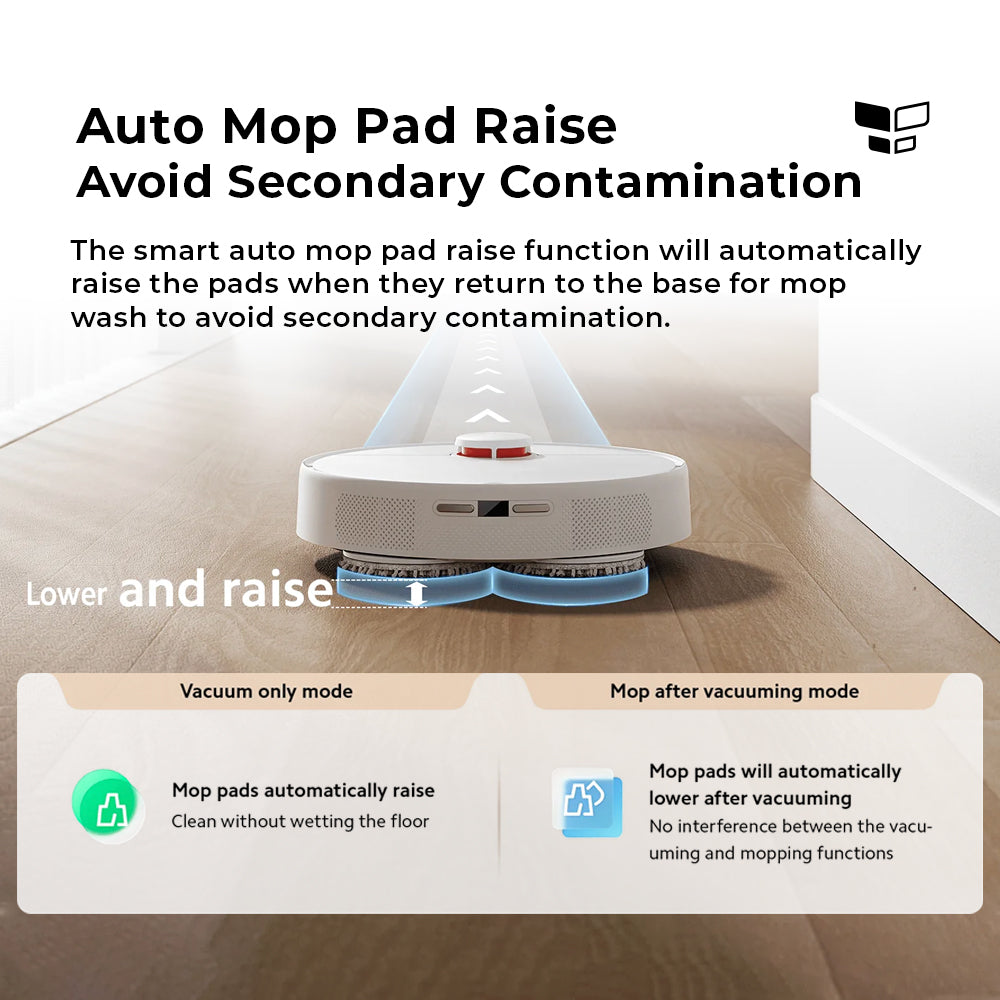 Xiaomi Robot Vacuum X20 | Hands-free Cleaning | LDS Laser Navigation | 5000PA Powerful Suction Sweep & Vibration Mopping