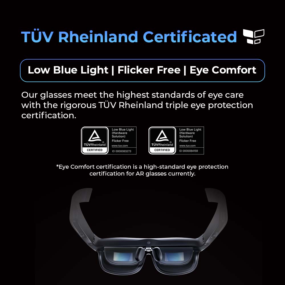 RAYNEO TCL NXTWEAR S+ Smart AR Glasses | 1080P FHD Micro OLED | 215″ Screen Netflix Laptop Computer Movie