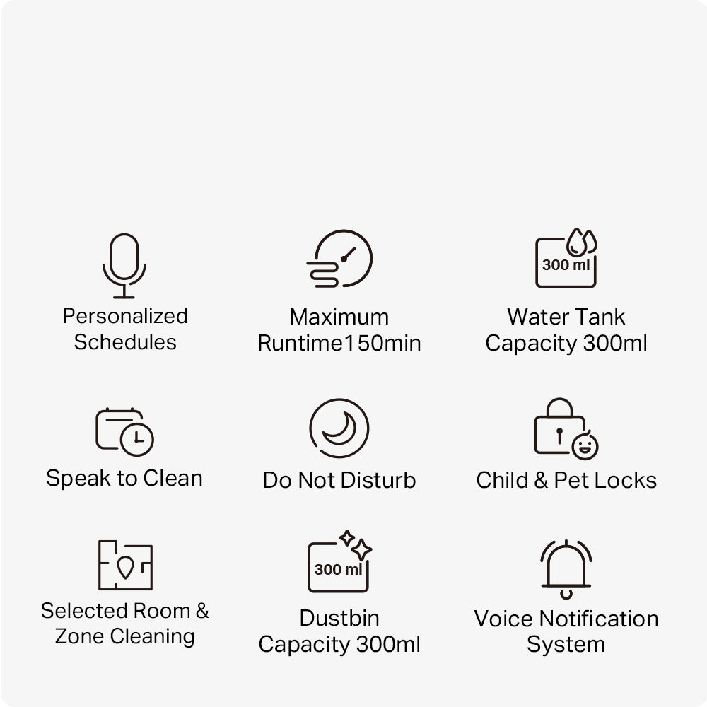 Tapo RV30 Max Plus Robot Vacuum & Mop | 5300Pa Hyper Suction | Auto-Empty Dock | Dual Navi System