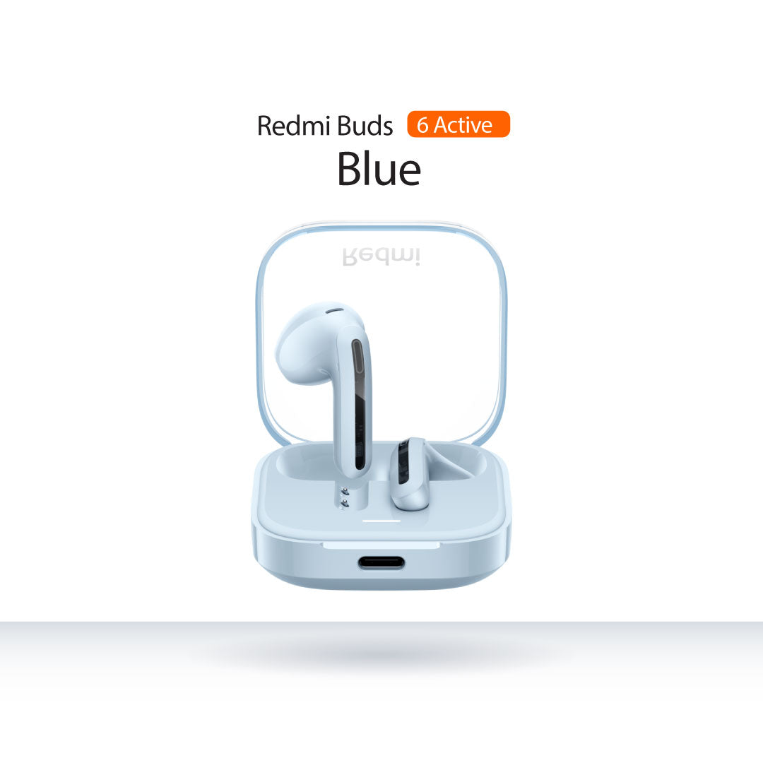 Xiaomi Redmi Buds 6 Active | TWS Earbuds | Dual-Mic Noise Reduction | 30 Hour Battery Life | Bluetooth 5.4 | IPX4 Rating