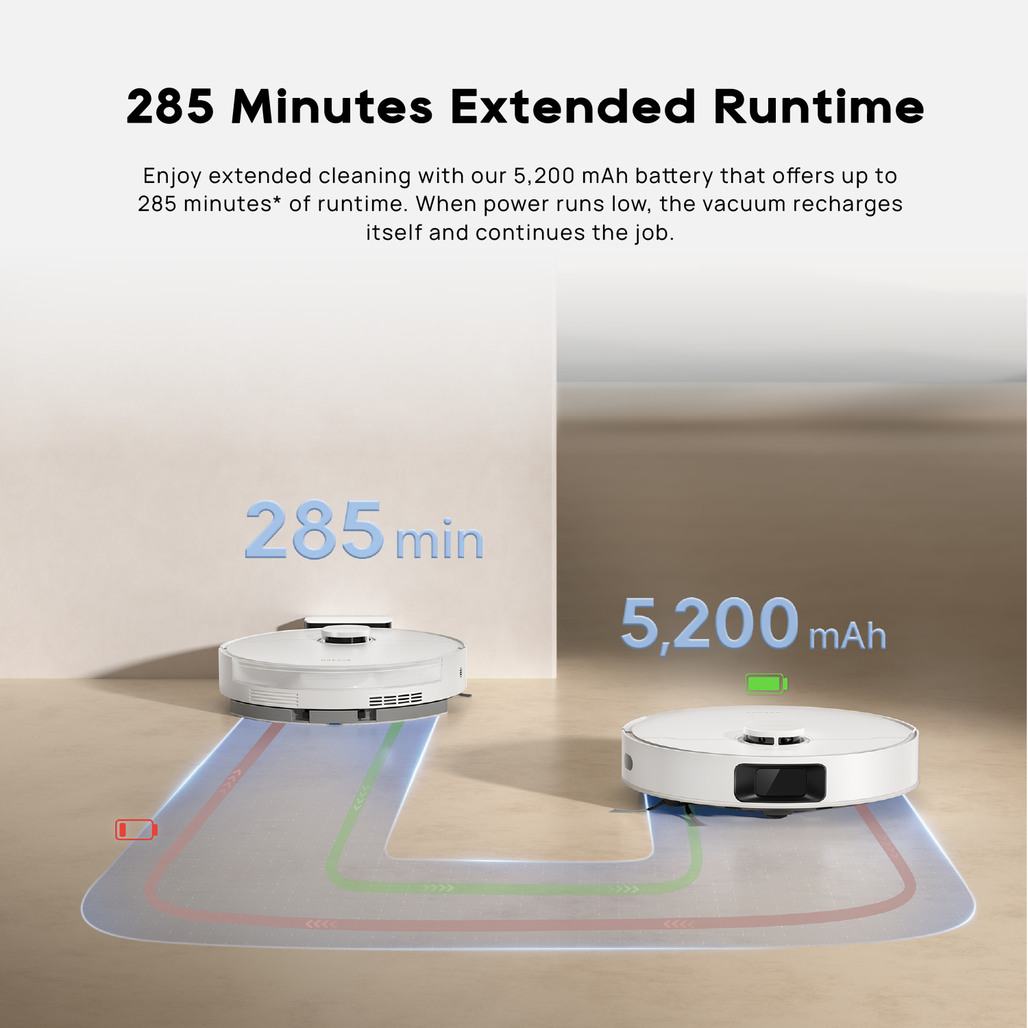 【NEW LAUNCH】Dreame D20 Robot Vacuum | 2-IN-1 Vacuum and Mop | 13,000Pa Suction Power | HyperStream™ Detangling DuoBrush