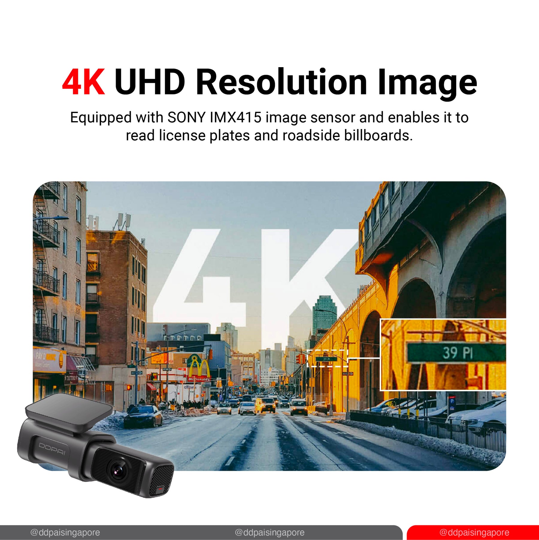 DDPAI Dash Cam Mini 5 4K 2160P HD DVR Car Camera Hidden Android Wifi 4G Connect Auto Video Recorder Dashcam