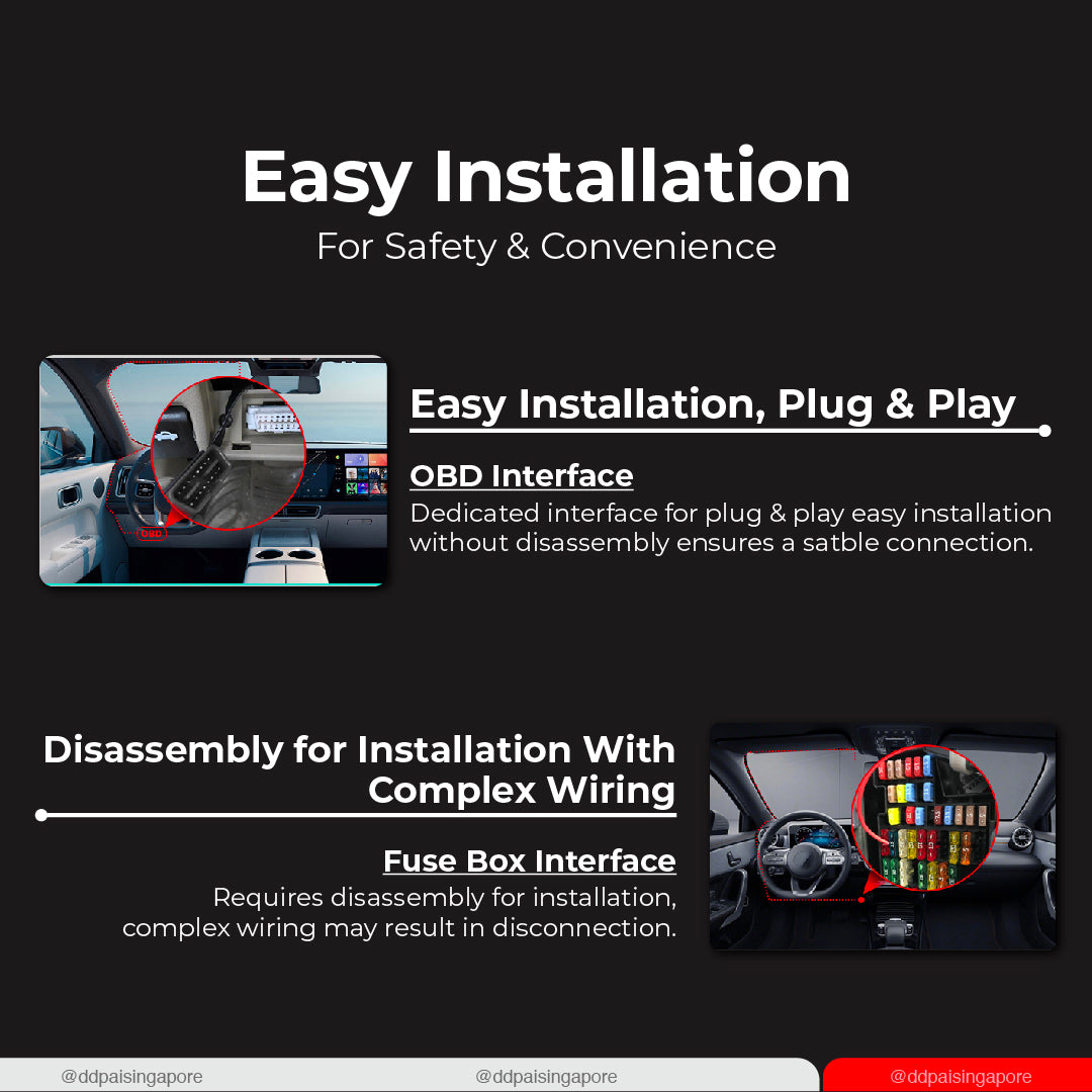 DDPAI OBD Intelligent Type-C Hardwire Kit for DDPAI Mini 5 / Z40 / Z50 / Mola N3 Pro / N3 / N1 Dual Dash Cam
