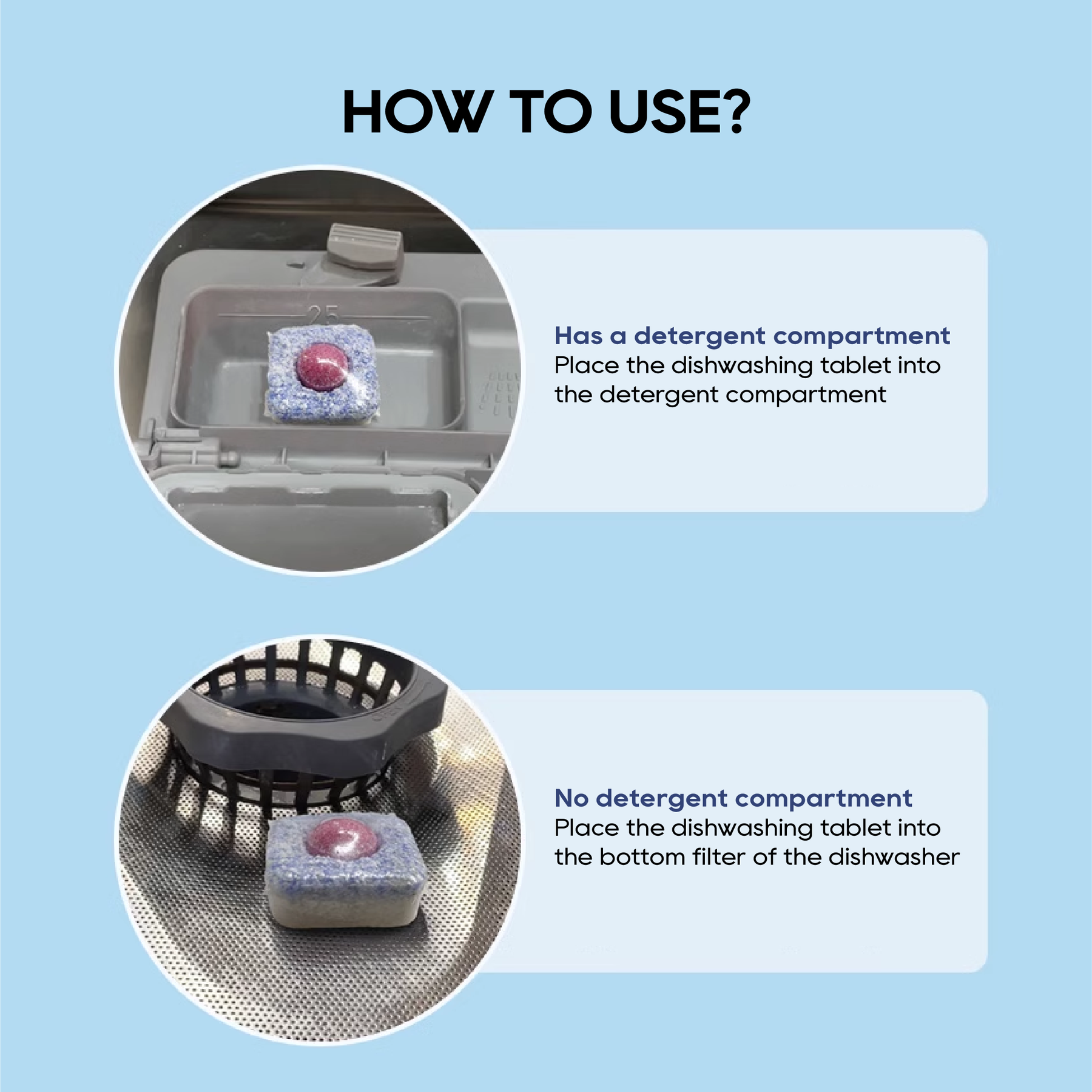 Dreame Z2000 Dishwasher Detergent Tablet | Pre-Disintegration for Cleanliness | Removes a Variety of Stains