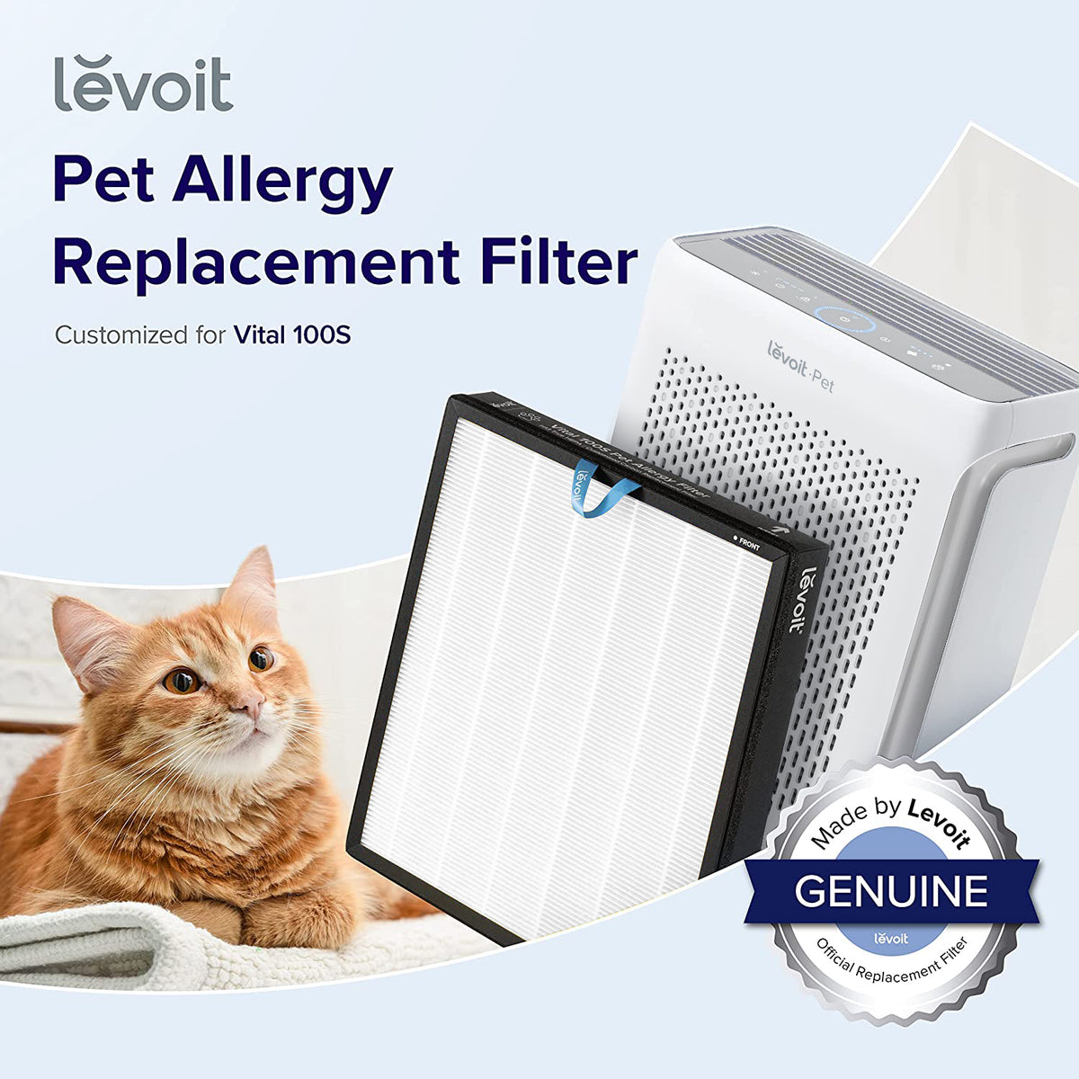 Levoit Vital 100s / 200s Pets Air Purifier H13 HEPA Replacement Filter