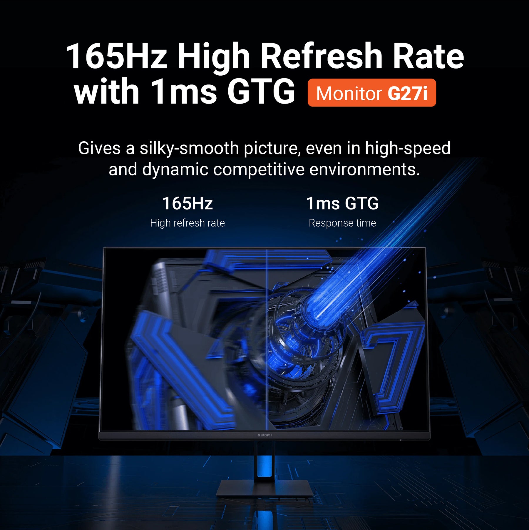 Xiaomi 27 Inch Desktop Gaming Monitor A27i / G27i Refresh Rate 100 Hz / 165 Hz 178 Degree View 1080P