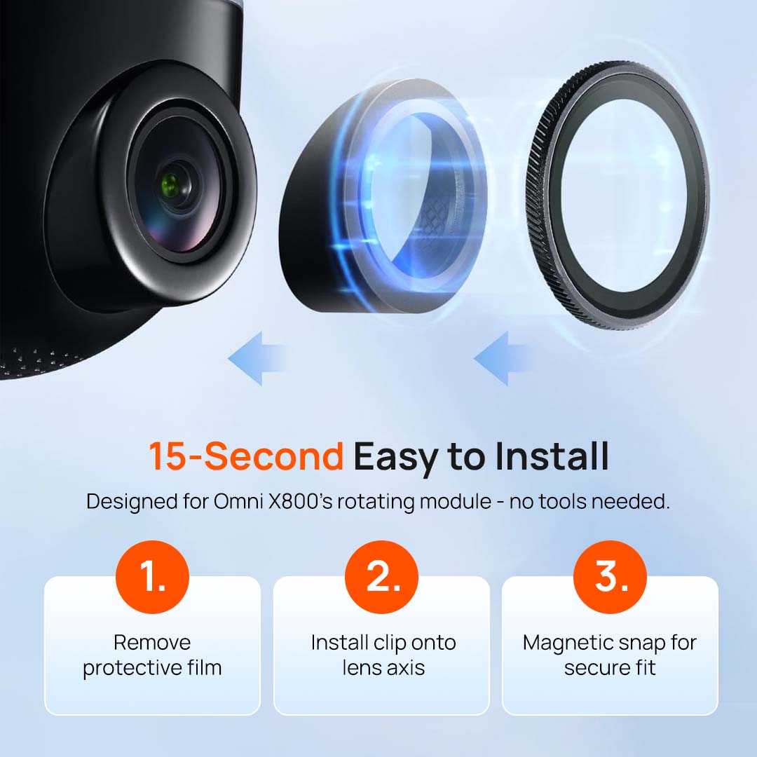 70mai Circular Polarizing Lens Filter for Dash Cam 4K Omni X800