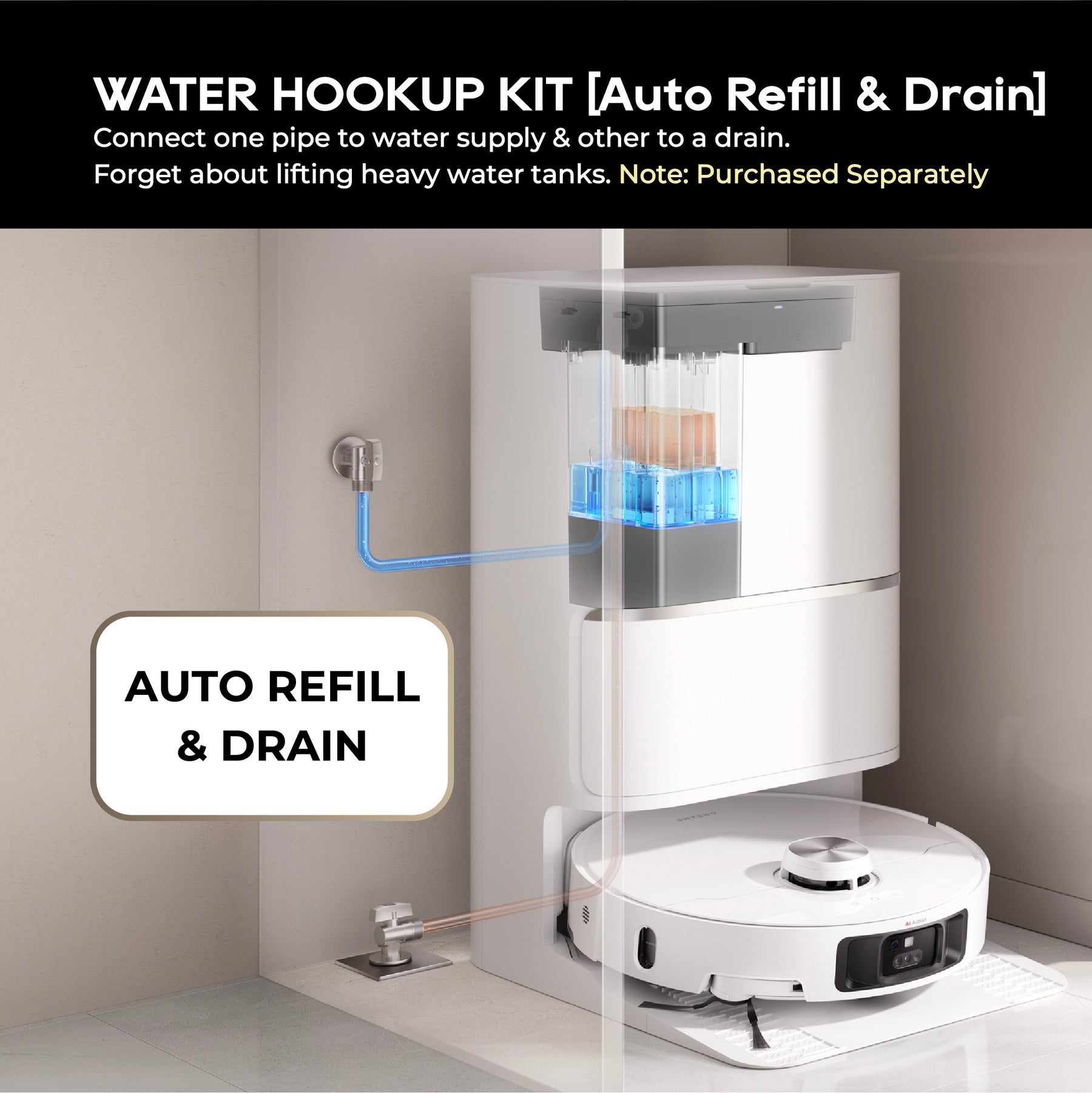 ใNEW LAUNCHใDreame L40 Ultra Robot Vacuum | 11,000Pa Suction Power | Extendable Side Brush & Mop Swing | Anti-Tangle