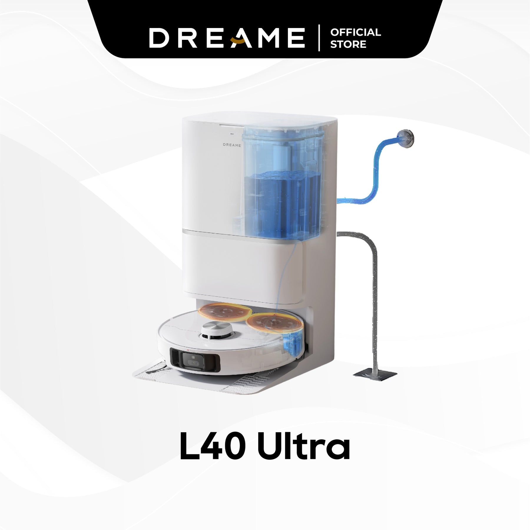 ใNEW LAUNCHใDreame L40 Ultra Robot Vacuum | 11,000Pa Suction Power | Extendable Side Brush & Mop Swing | Anti-Tangle