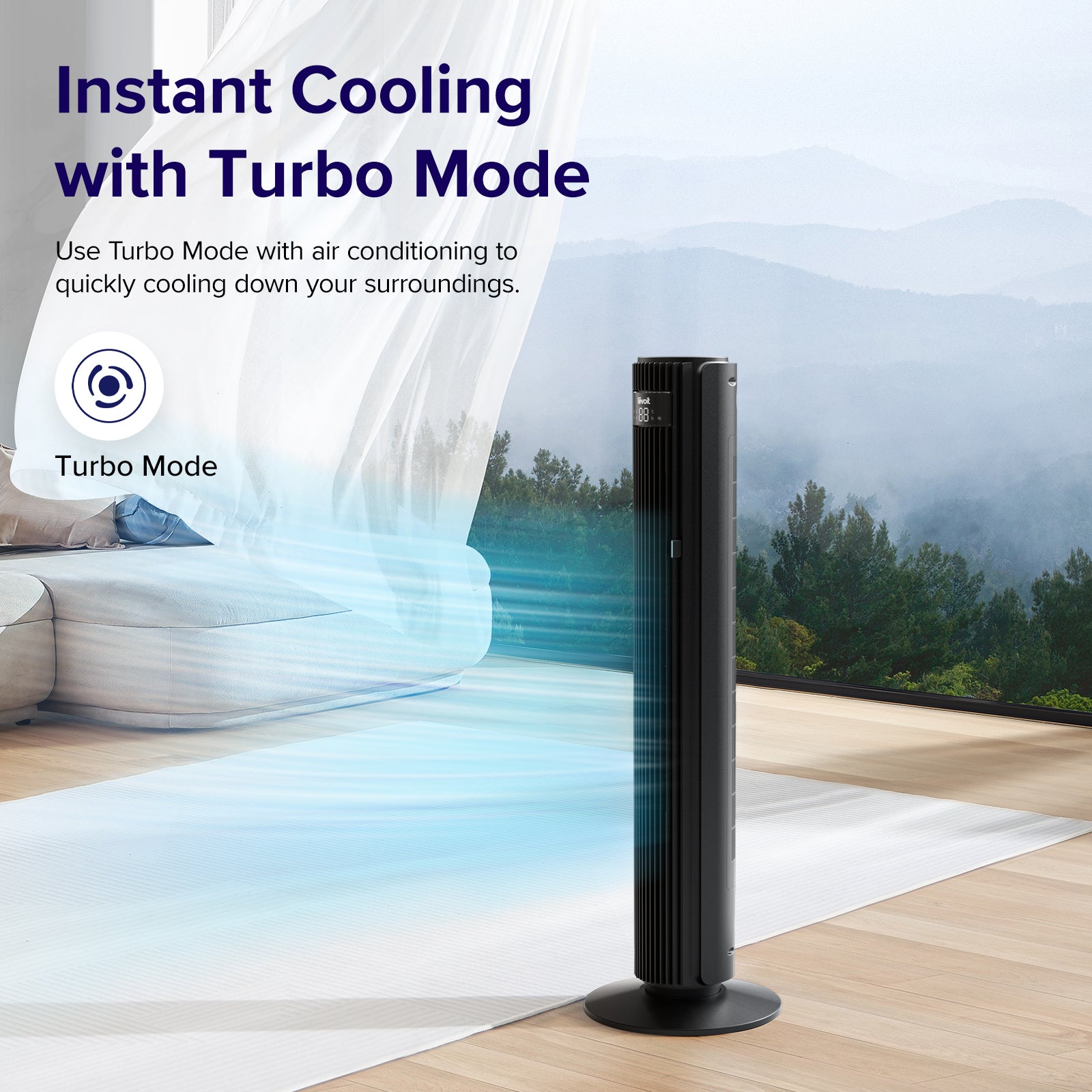 Levoit Smart Tower Fan 42-inch Brushless DC Motor