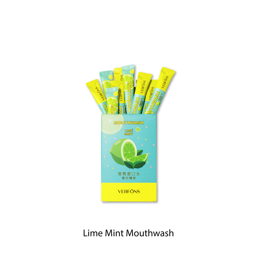 Portable Size Mouthwash 20 Pks 10 ML Lime / Orange / Watermelon / Peach