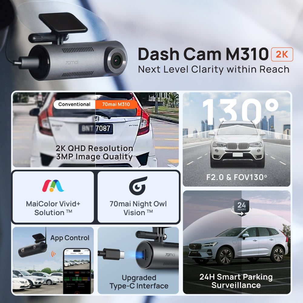 70mai M310 Car Recorder Dash Cam