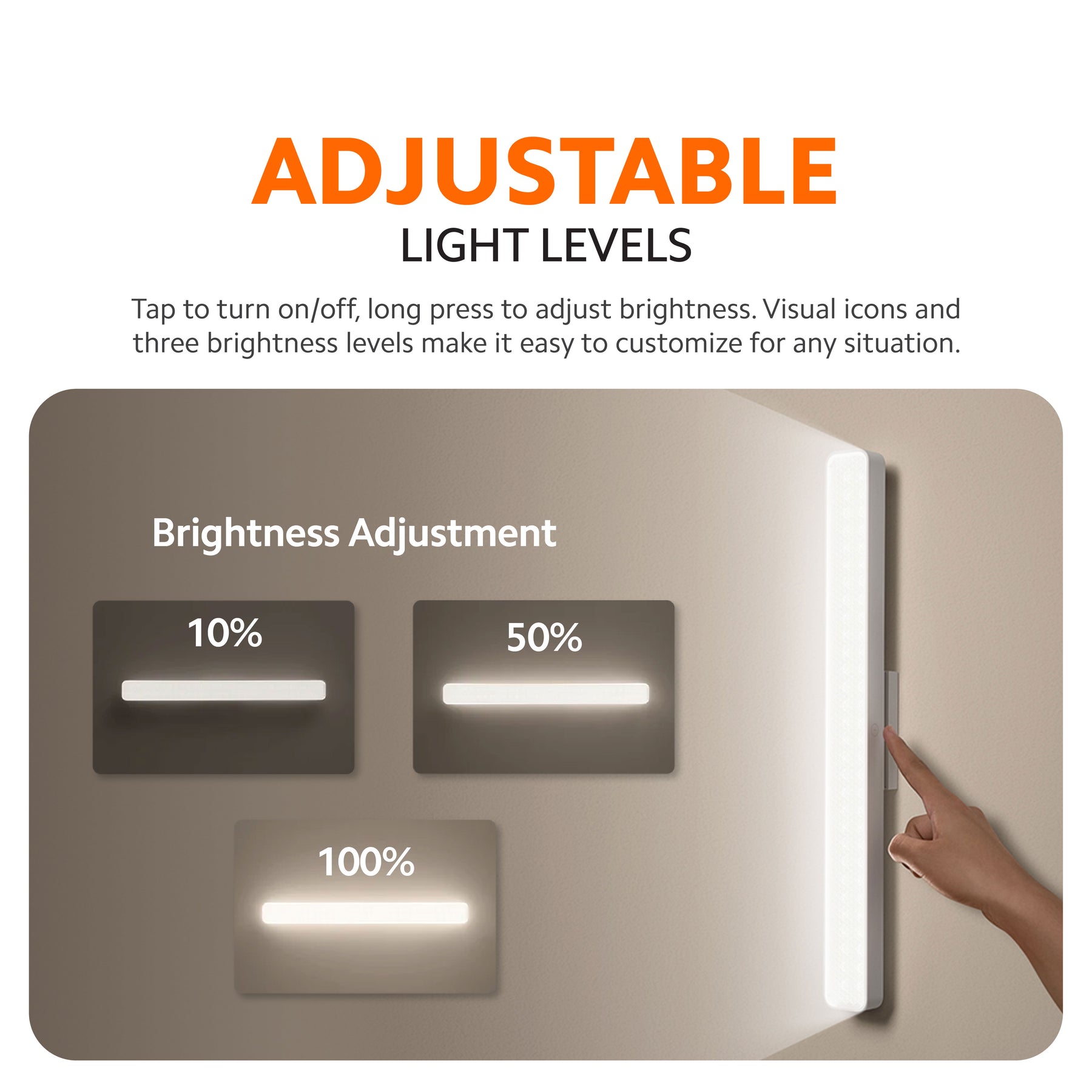 Xiaomi Magnetic Reading Light Bar | 36cm Wide-Angle LED | 3-Level Dimmable Touch Control | 2000mAh Rechargeable Battery