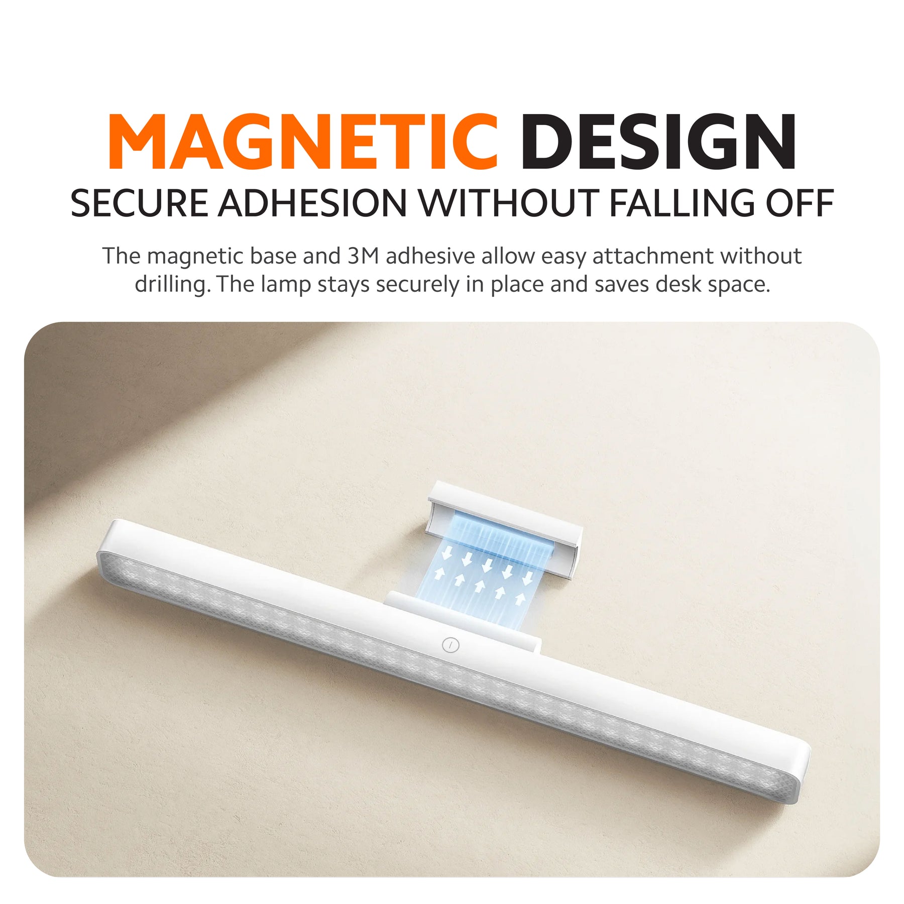 Xiaomi Magnetic Reading Light Bar | 36cm Wide-Angle LED | 3-Level Dimmable Touch Control | 2000mAh Rechargeable Battery
