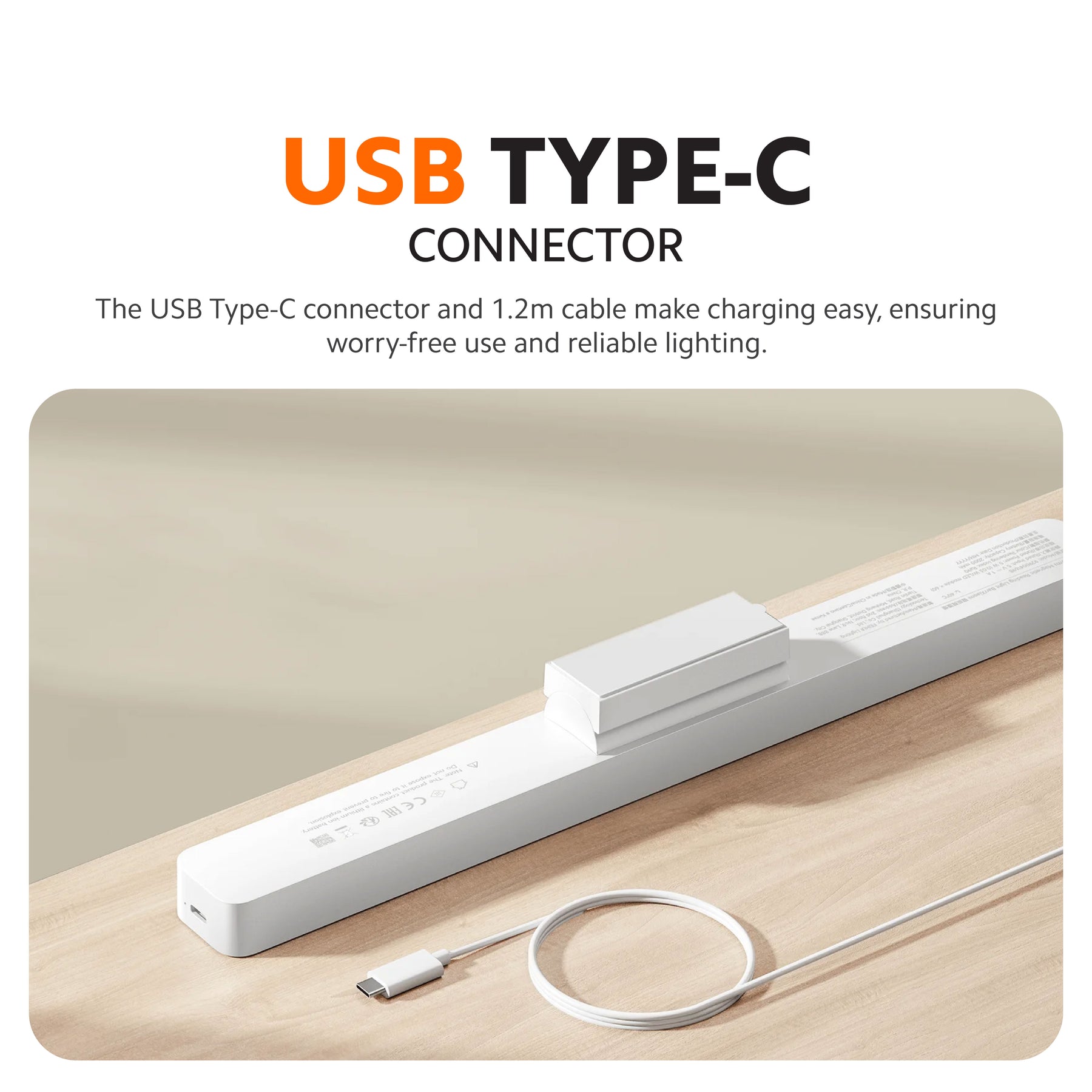 Xiaomi Magnetic Reading Light Bar | 36cm Wide-Angle LED | 3-Level Dimmable Touch Control | 2000mAh Rechargeable Battery