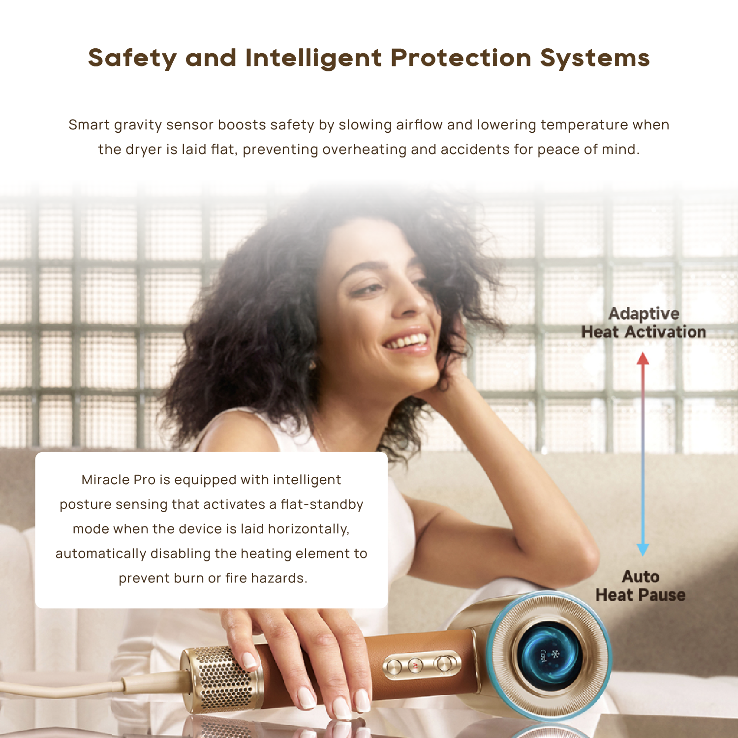 Dreame Hair Miracle Pro Hair Dryer | Deep Hair Infusion with Atomized Essence | Intelligent Heat and Airflow Regulation - Measures Distance of Hair and Automatically Adjusts Heat