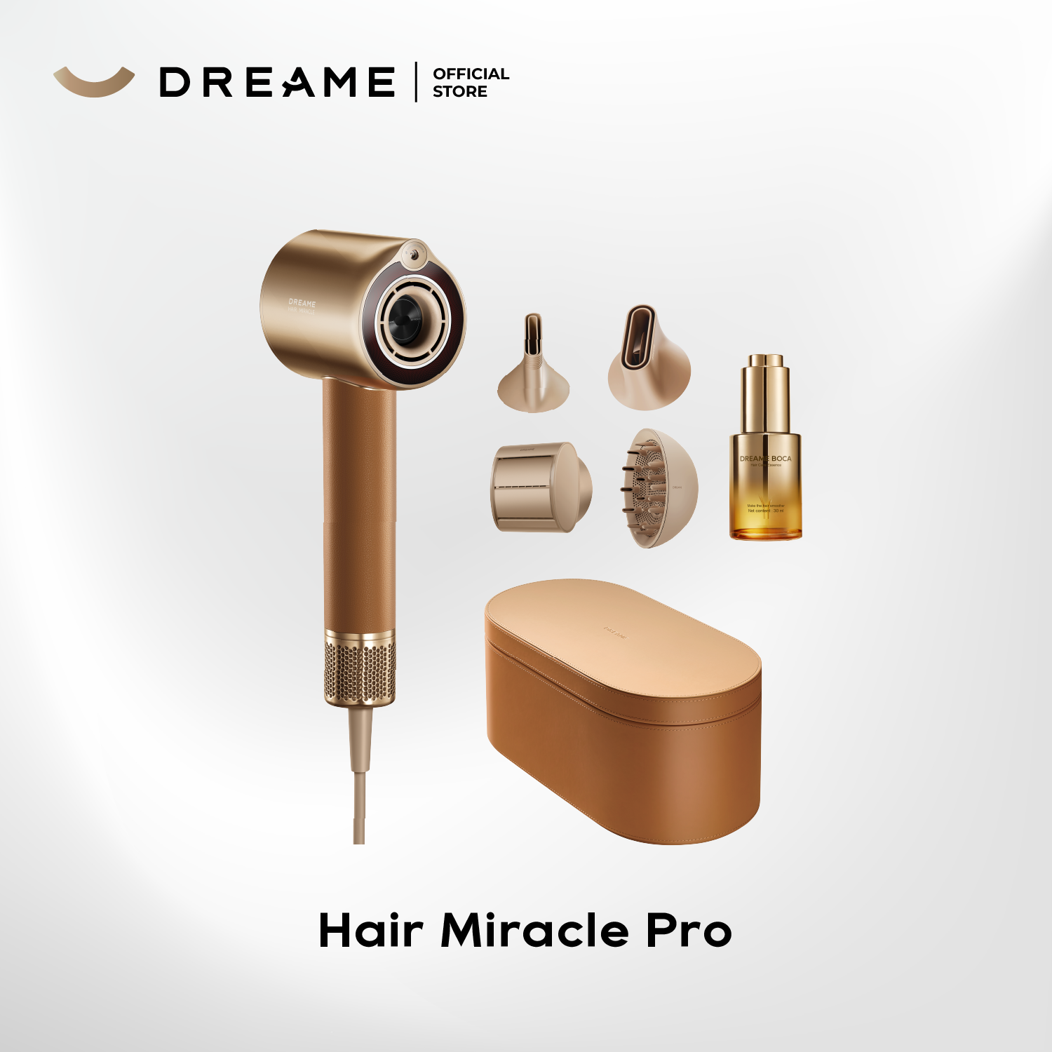 Dreame Hair Miracle Pro Hair Dryer | Deep Hair Infusion with Atomized Essence | Intelligent Heat and Airflow Regulation - Measures Distance of Hair and Automatically Adjusts Heat