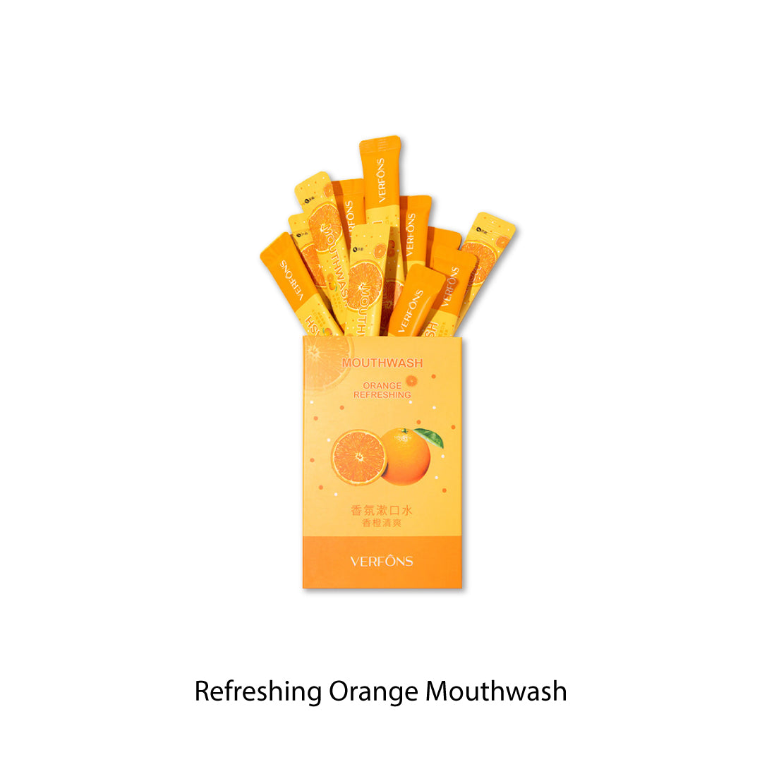 Portable Size Mouthwash 20 Pks 10 ML Lime / Orange / Watermelon / Peach