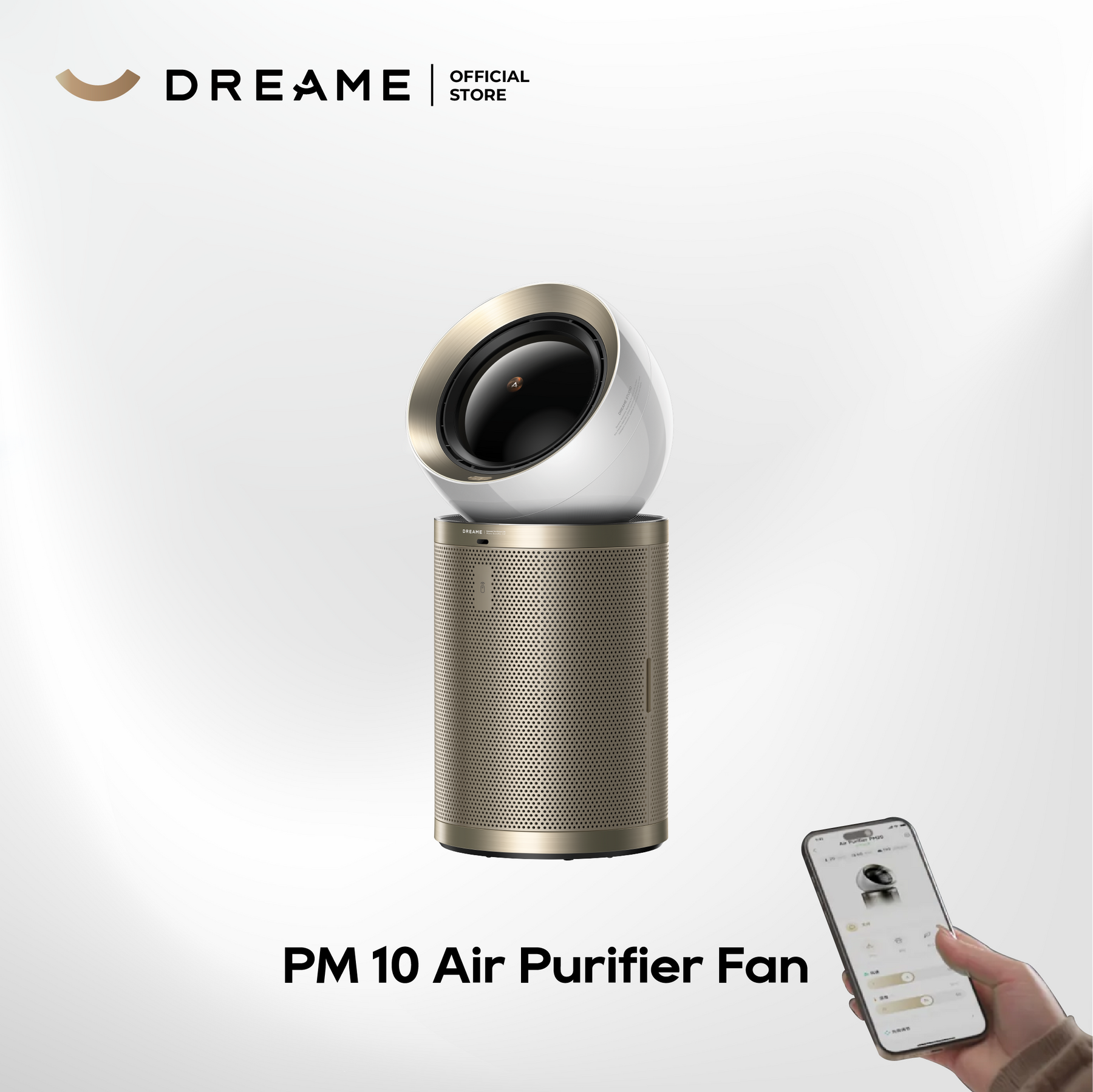 【GRAND LAUNCH】Dreame PM10 Air Purifier Fan Powered By DC Fan|DualAirflow Modulation & Environment Detect | H13 Hepa