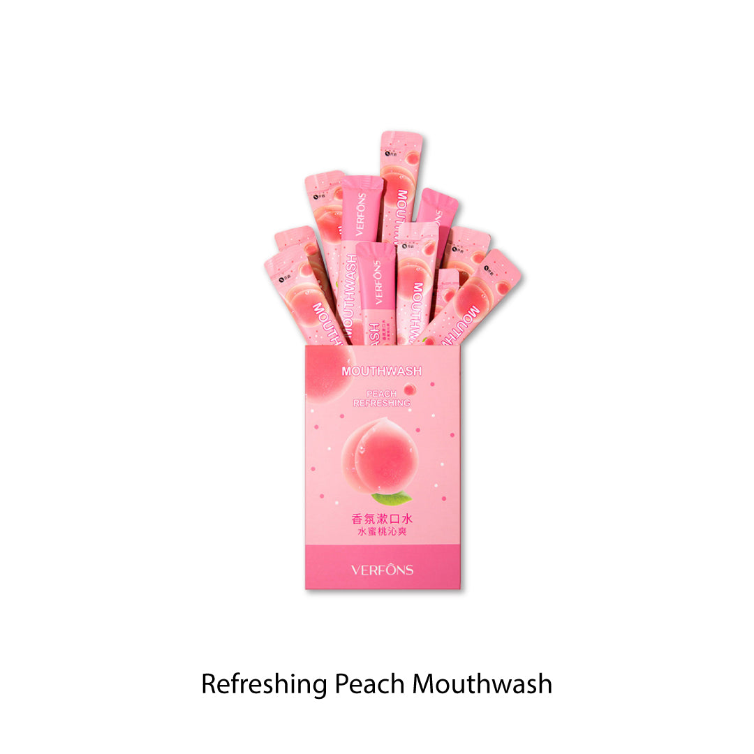 Portable Size Mouthwash 20 Pks 10 ML Lime / Orange / Watermelon / Peach