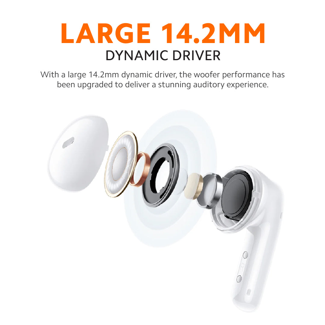 Xiaomi Redmi Buds 6 Active | TWS Earbuds | Dual-Mic Noise Reduction | 30 Hour Battery Life | Bluetooth 5.4 | IPX4 Rating