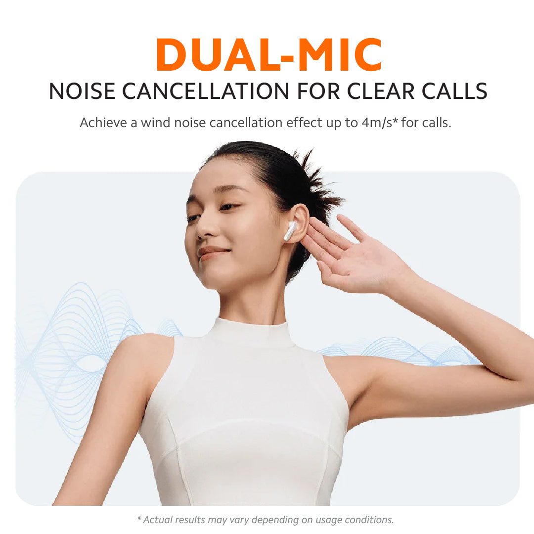 Xiaomi Redmi Buds 6 Active | TWS Earbuds | Dual-Mic Noise Reduction | 30 Hour Battery Life | Bluetooth 5.4 | IPX4 Rating