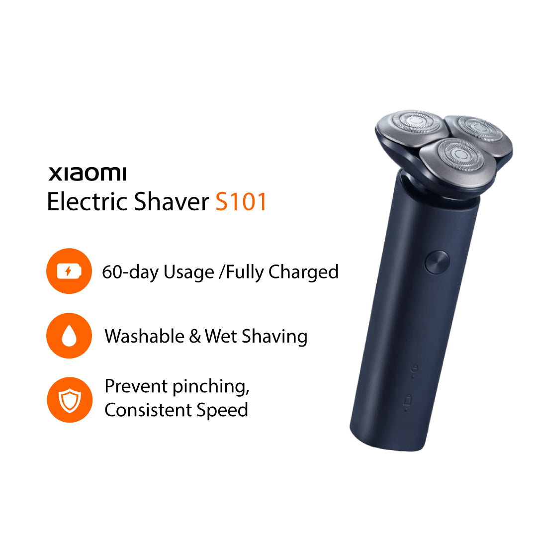 Xiaomi S101 / S301 Electric Shaver LED Display 90 Days Battery Life Type C Charging IPX7 Smart Speed Control