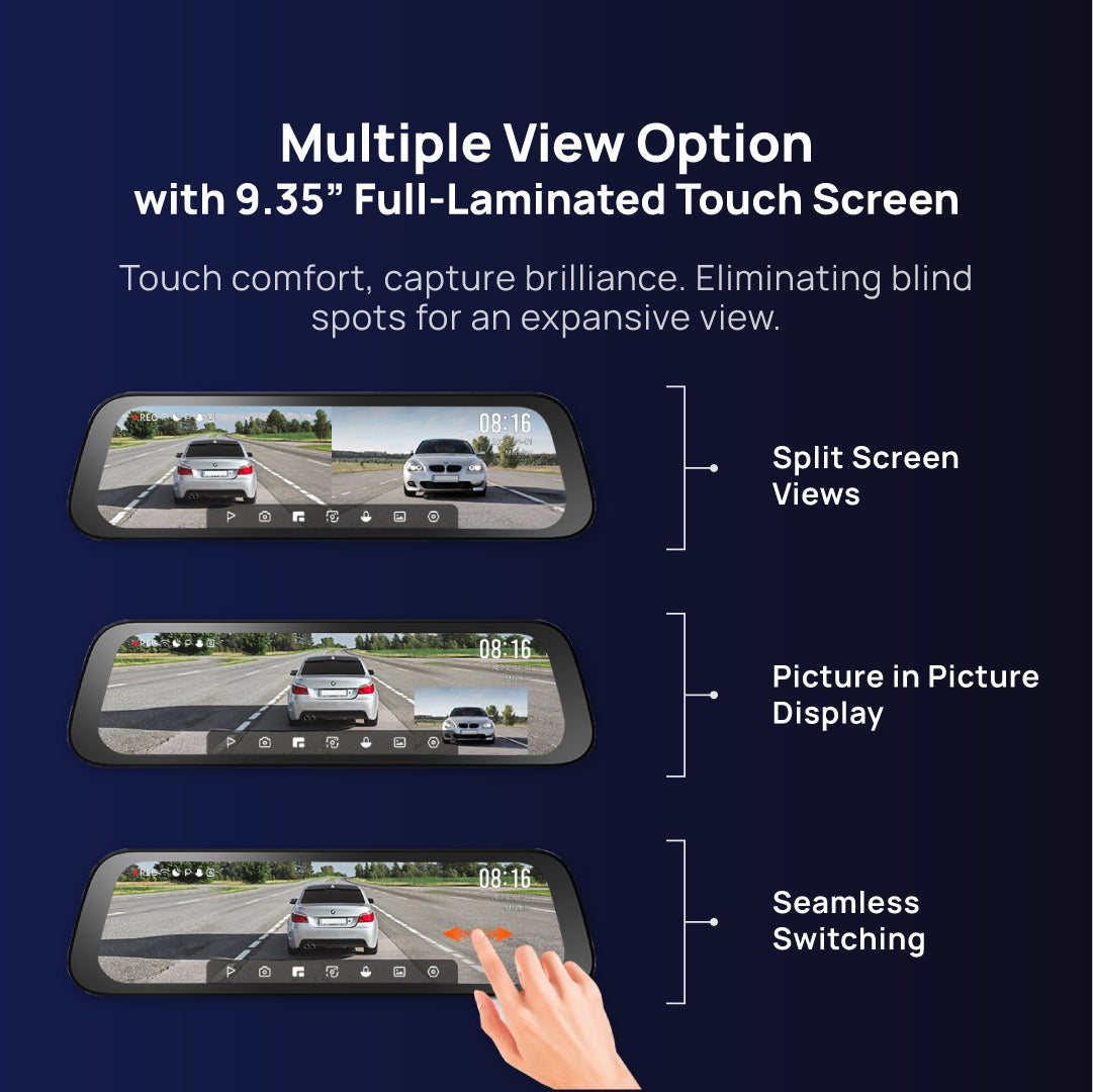70mai S500 Rearview Dashcam Wide with Night Vision Backup Camera RC13