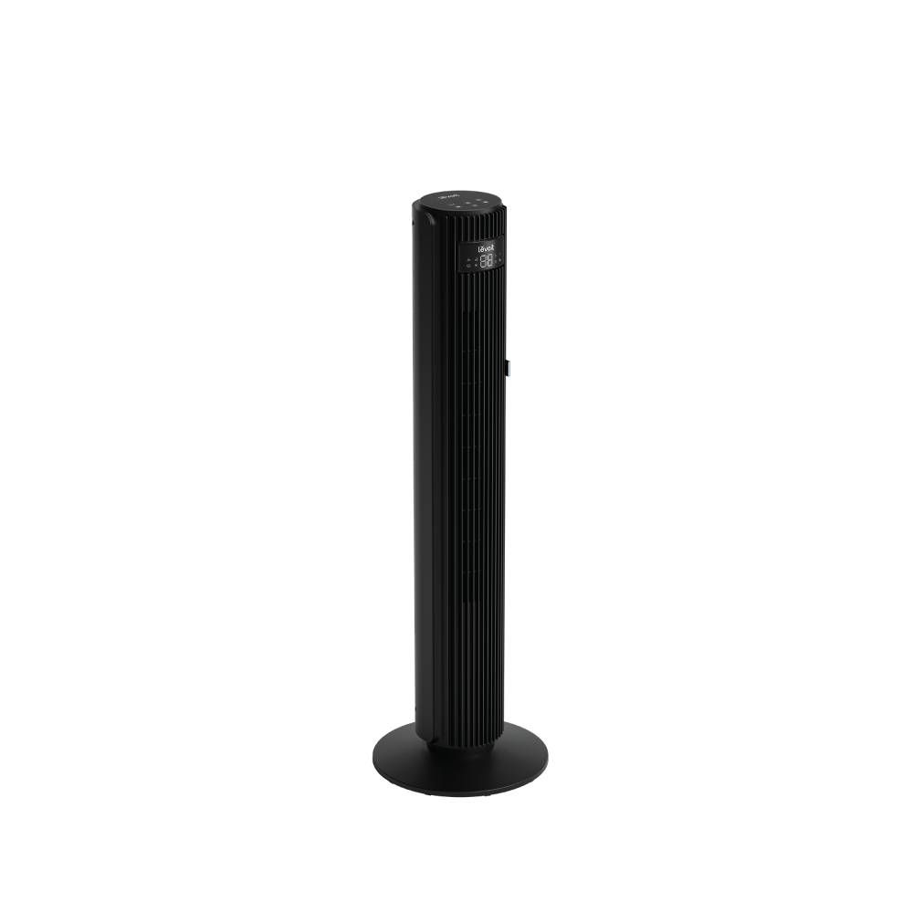 Levoit 42" DC Smart Tower Fan | Fast Cooling | Low Noise 25db | Temperature Sensor | 12 Variable Fan Speed | 12H Timer | Washable Cover