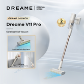 ใNEWใDreame V11 Pro Cordless Vacuum Cleaner | Lightweight & Powerful | Brush Head with Blue Light | Anti Tangles