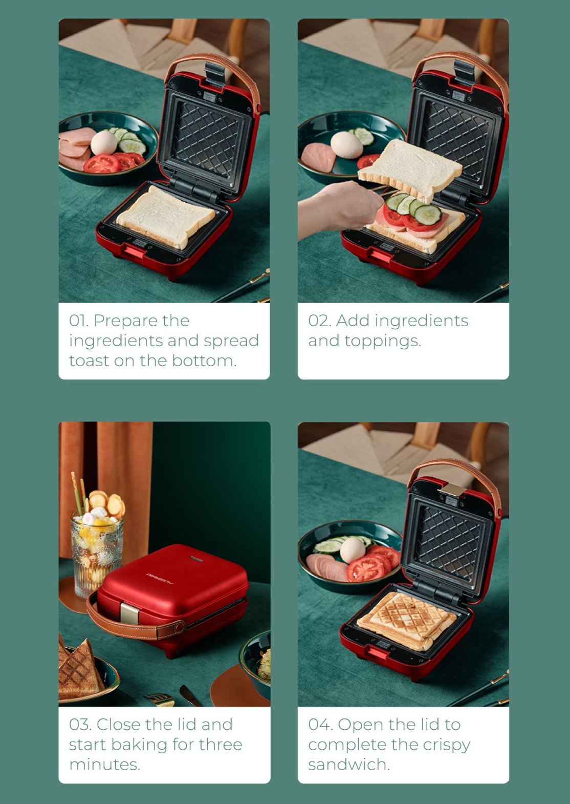 PerySmith 3in1 Waffle Maker EasyCooking Series WM360