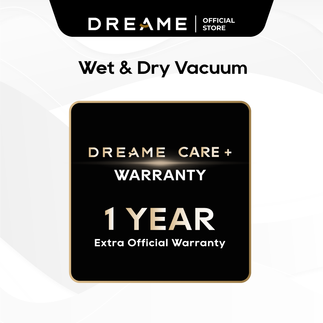 Dreame Official Extended Warranty (Wet & Dry Vacuum): 1 Year Package = Upgrade to 3 Years Warranty! (Add On Deals Only)