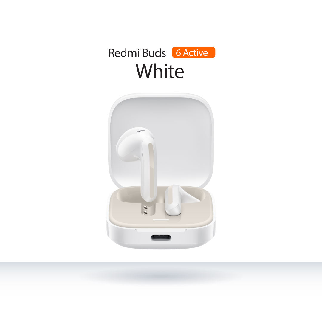 Xiaomi Redmi Buds 6 Active | TWS Earbuds | Dual-Mic Noise Reduction | 30 Hour Battery Life | Bluetooth 5.4 | IPX4 Rating