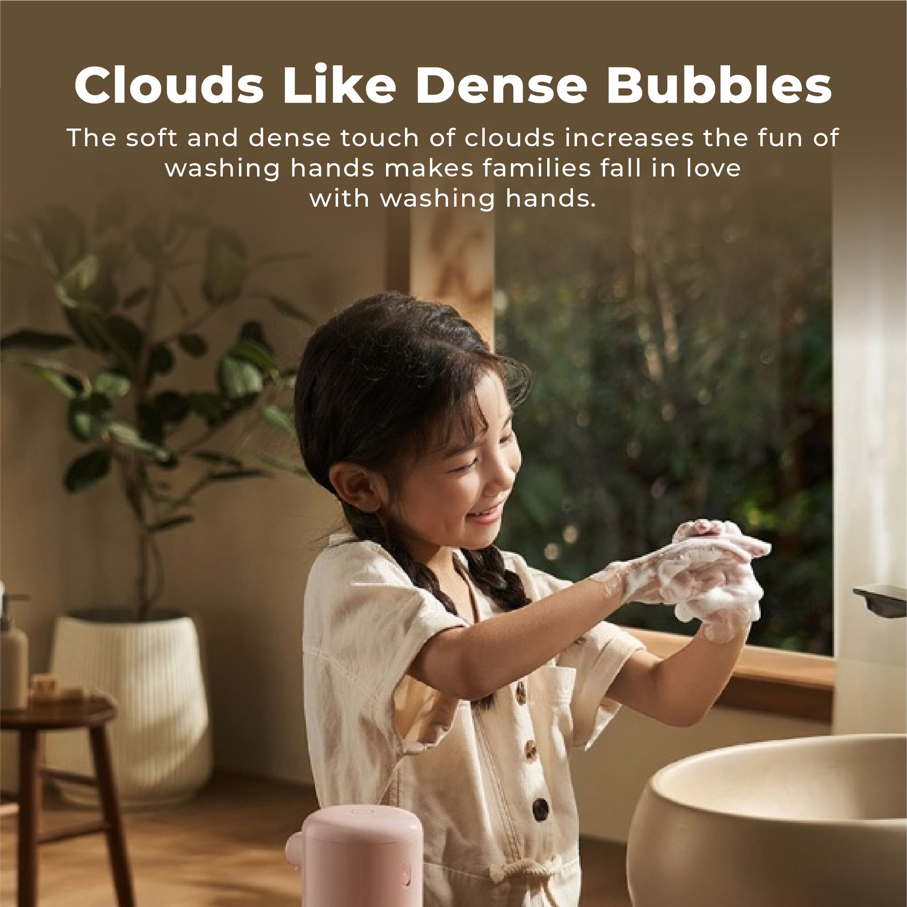 Xiaomi Mijia Automatic Soap Dispenser Cute Edition Clean Hands Cartoon USB Charging Antibacterial Soap Provided - Blue