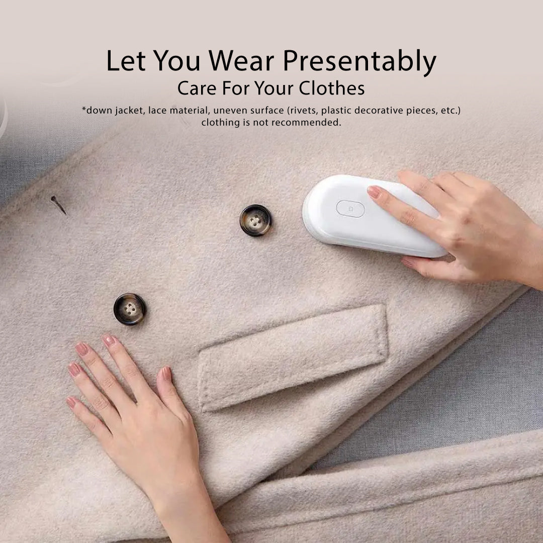 XIAOMI Mijia Lint Remover, Remove Hair & Lint From Clothes Sofa Carpet Mattress Curtain Rechargeable USB 90 Mins Battery