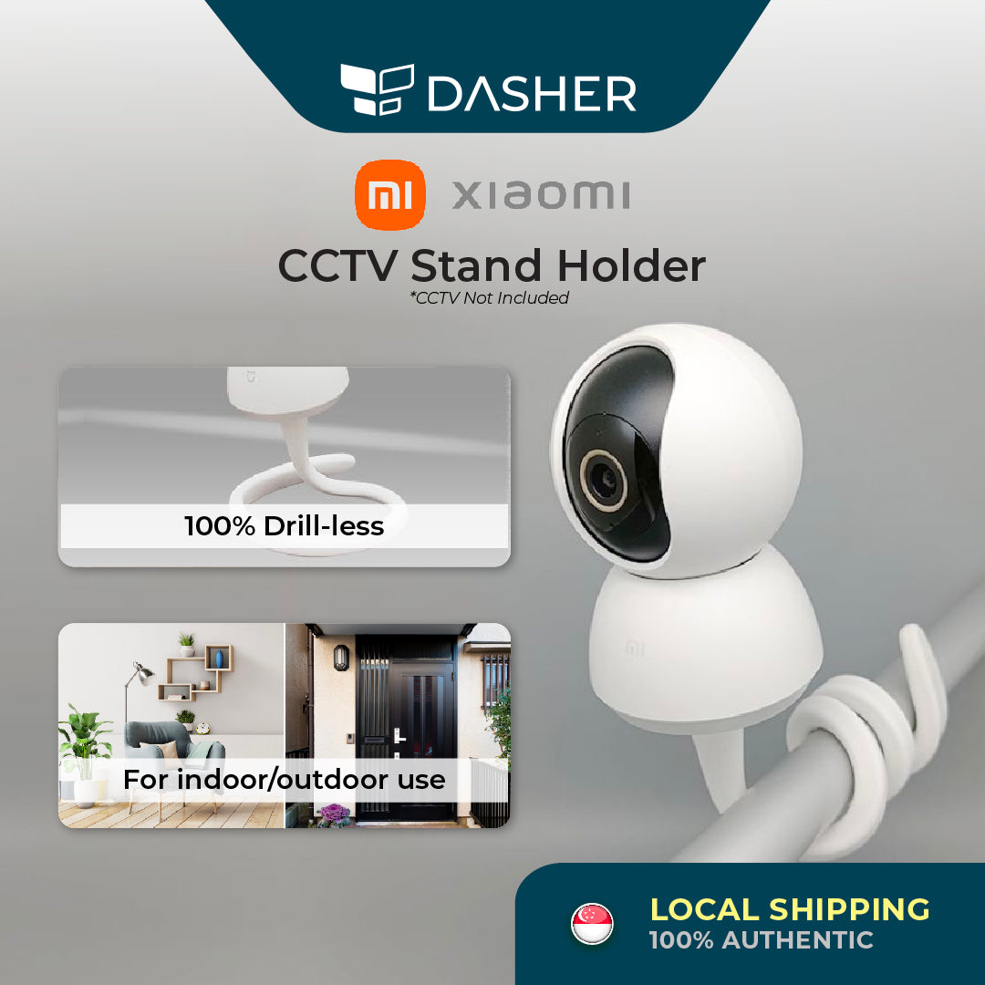 Xiaomi Camera CCTV Stand Holder Free-Punch Wall Mount Without Drilling Adjustable Bracket Rack (Camera not included)