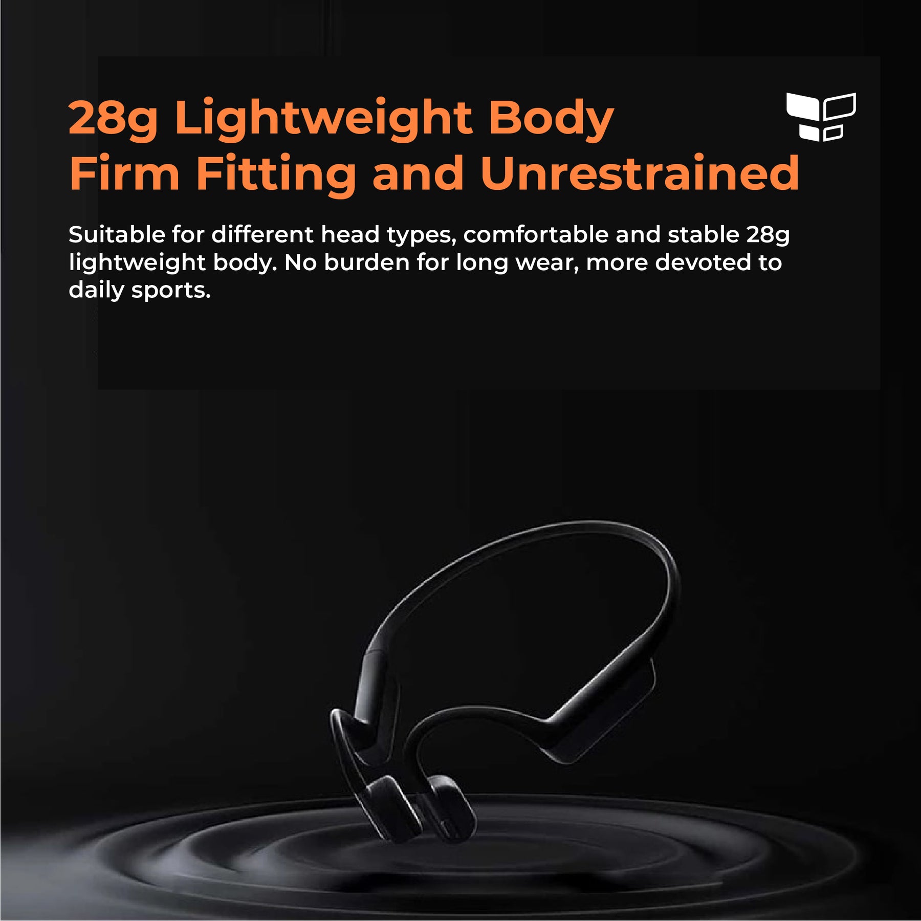 Xiaomi Bone Conduction Tech Earphone Light Weight 12 Hours Battery IP66 Water & Sweat Proof Noise Reduction Bluetooth